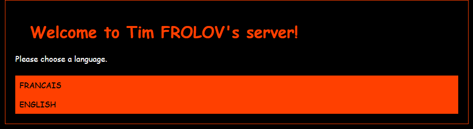 Screenshot of my first visible HTML document
